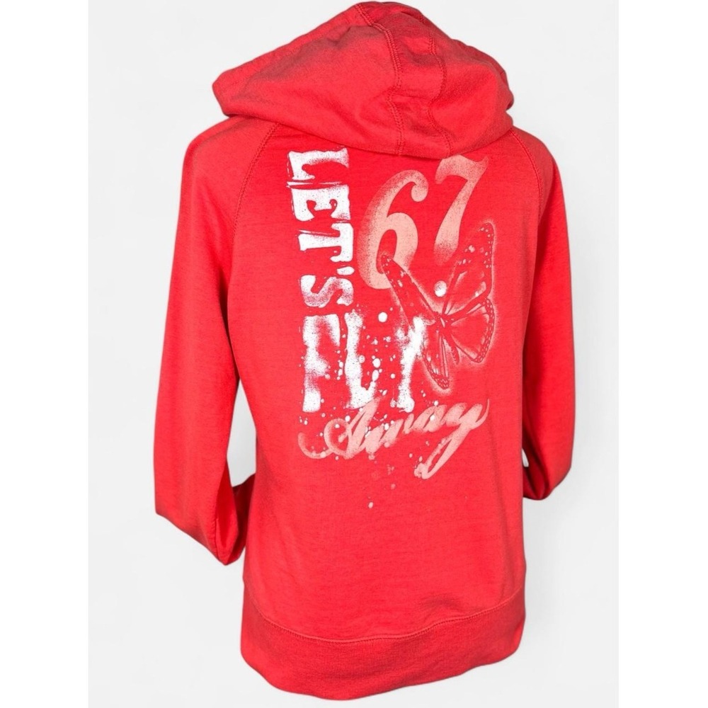 Vintage Y2K Hoodie, 725 Originals, Pink Graphic Print, Size Medium
